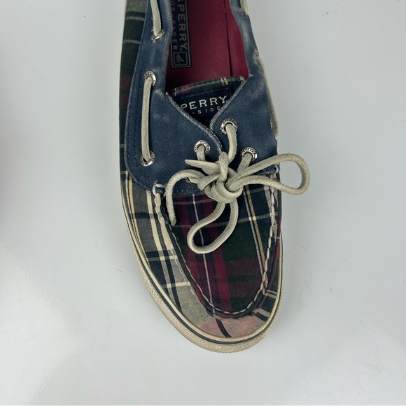 Sperry Top sider blue plaid boat shoes women’s size 6.5 - Picture 15 of 16